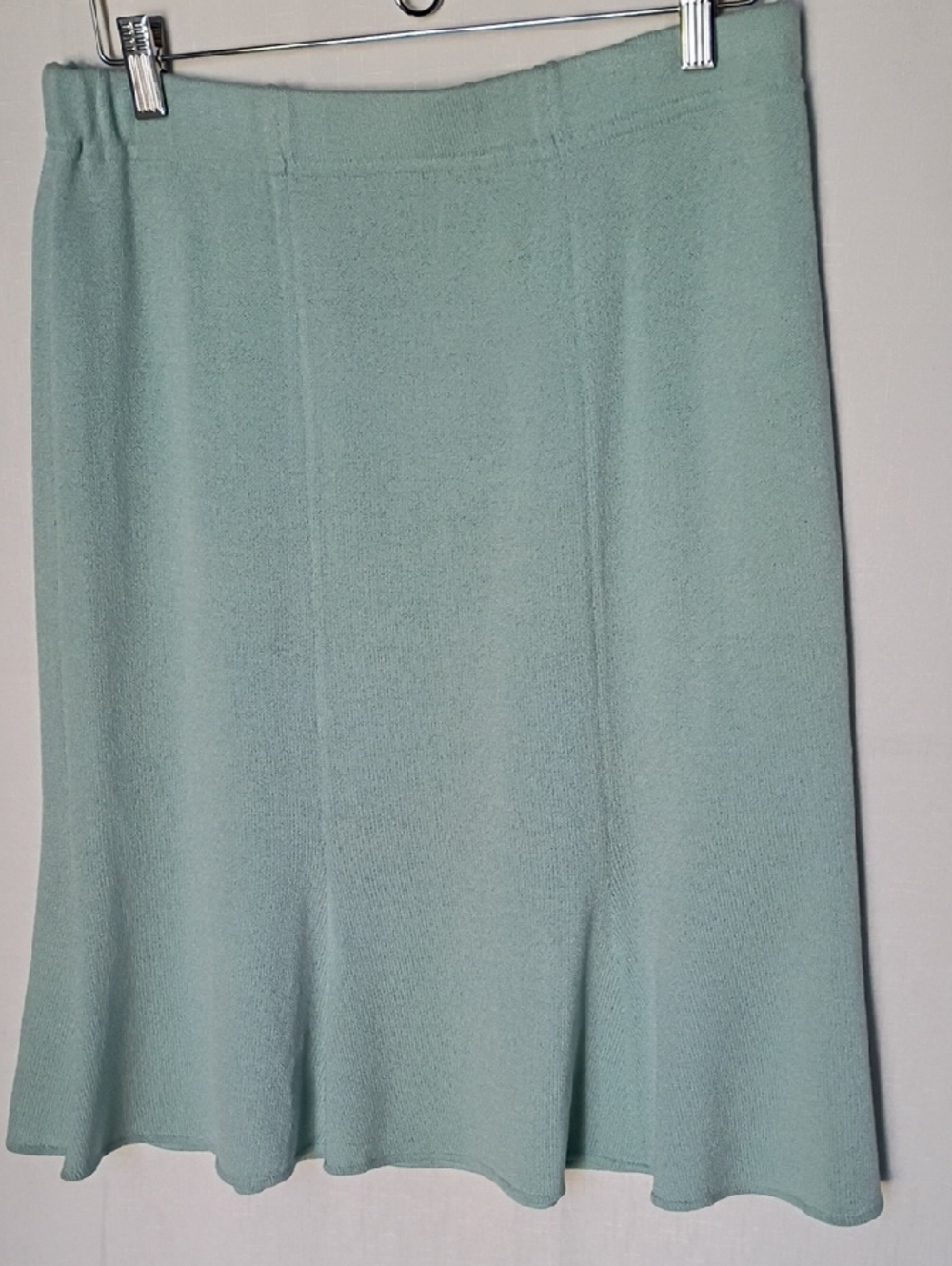 St. John Collection By Marie Gray Women's Aqua Blue  Midi Skirt Size 12